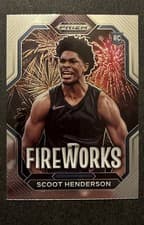 2023 Panini Prizm Draft Picks Fireworks Scoot Henderson #3 card