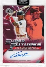 2025 Topps Chrome Black Super Futures Autographs Ceddanne Rafaela #FSA-CR card