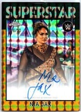 2026 Topps Chrome WWE 1986 Topps Autographs Nia Jax #86T-NJ card