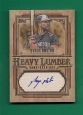 2025 Topps Update Heavy Lumber Autograph Relics Byron Buxton #HLARU-BB card