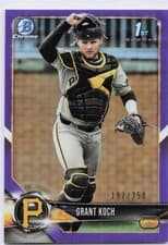 Grant Koch 2018 Bowman Draft card