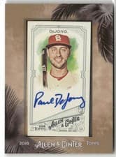 Paul DeJong 2018 Topps Allen & Ginter Framed Mini Autographs card