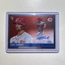 2025 Topps Chrome Platinum Autographs Levi Jordan #CPA-LEJ card