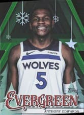 2025-26 Topps Holiday Evergreen Anthony Edwards #EV-AE card