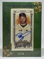 2025 Topps Allen & Ginter Framed Mini Autographs (Baseball) Mike Piazza #MA-MP card