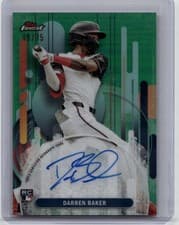 2025 Finest Autographs Darren Baker #FA-DB card