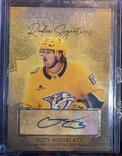 2025-26 Upper Deck Artifacts Top Tier Rookie Signatures Ozzy Wiesblatt #TTR-OW