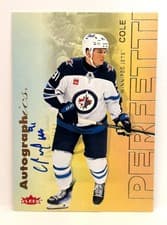 2025-26 Flair Autographics Cole Perfetti #A-CP card