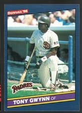 Tony Gwynn 1986 Donruss card