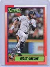 2025 Topps 1990 Topps Baseball (Series One) Riley Greene #T90-44 card