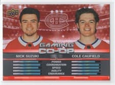 Nick Suzuki / Cole Caufield 2024-25 Upper Deck Gaming Co-Op card