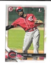 Shed Long 2018 Bowman Paper Prospects card