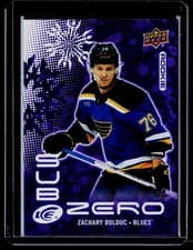2024-25 Upper Deck Ice Sub Zero Rookie Variants Zachary Bolduc #SV-67V card
