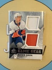 2025-26 SP Game Used Game Gear Mathew Barzal #GG-MB card