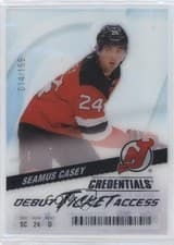 2024-25 Upper Deck Credentials Acetate Debut Ticket Access Seamus Casey #DTAA-CA card
