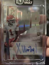 2024 Topps Signature Class Rookie Class Crystal Clear Autographs Xavier Worthy #RCC-XW card