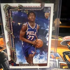 2025-26 Topps Holiday SSP Back Variations VJ Edgecombe #SSB-VE card