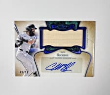 2026 Topps Tier One Autographed Tier One Jumbo Relics Charlie Blackmon #AT1JR-CBL card
