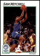 Sam Mitchell 1991-92 Hoops Base Set card
