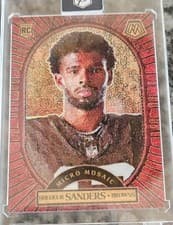 Shedeur Sanders 2025 Panini Mosaic Micro Mosaic card