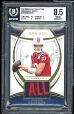 2025 Panini Immaculate Remarkable Jerseys Drake Maye #26 card