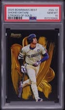 2025 Bowman's Best Strokes of Gold Shohei Ohtani #SG-12 card