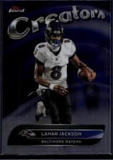 2025 Finest Creators Lamar Jackson #CR-3 card