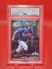 Ronald Acuna 2017 Bowman Mega Box Chrome Prospects card