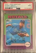 2024 Topps Heritage 1975 Topps In 3D George Brett #753D-11 card