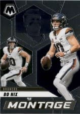 Bo Nix 2025 Panini Mosaic Montage card