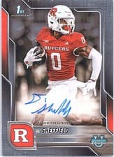 2025 Bowman University Chrome Chrome Prospect Autographs DT Sheffield #BCA-DTS card