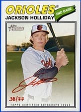 2026 Topps Heritage Real One Autographs Jackson Holliday #ROA-JH card