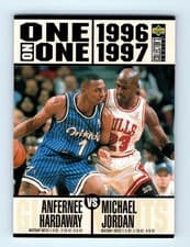 Anfernee Hardaway / Michael Jordan / Gary Payton / John Stockton / Jason Kidd / Avery Johnson / Mookie Blaylock / Damon Stoudamire 1996-97 Collector's Choice Base Set card