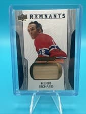 2024-25 Upper Deck Engrained Icons Remnants Henri Richard #R-HR card