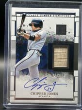 2025 Panini Impeccable Lumber Signatures Chipper Jones #34 card