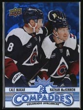 Nathan MacKinnon/Cale Makar 2025 Upper Deck Compadres card