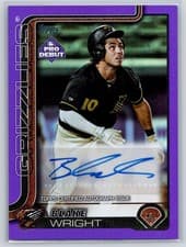 2025 Topps Pro Debut Autographs Blake Wright #PD-145 card