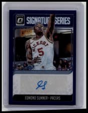 Edmond Sumner 2018 Panini Donruss Optic Signature Series card