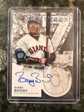 2026 Topps 75 Years of Topps Die-Cut Autographs Barry Bonds #75YA-BBO card