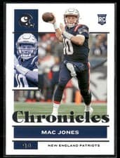 Mac Jones 2021 Panini Chronicles card
