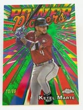 2025 Topps Chrome Logofractor Edition Power Players Ketel Marte #PP-4 card
