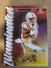 Josh Downs 2024 Panini Luminance Illuminated Ink card