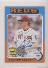 2024 Topps Heritage Mini Real One Mini Autographs Andrew Abbott #ROA-AA card