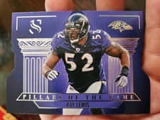 2025 Panini Silhouette Pillars of the Game Ray Lewis #10 card