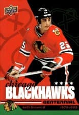 2025-26 Upper Deck Chicago Blackhawks Centennial Hobby Keith Brown #80 card