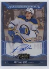 2024-25 O-Pee-Chee Platinum Blue Rainbow Autographs Peyton Krebs #BA-KR card