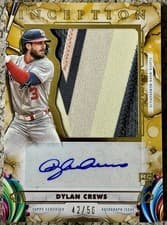 2025 Topps Inception Inception Autograph Jumbo Patch Dylan Crews #IAJP-DC card