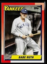 2025 Topps 1990 Topps Baseball (Series One) Babe Ruth #T90-47 card