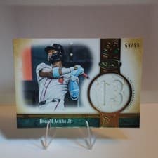 2026 Topps Tier One Jersey Number Relics Ronald Acuña Jr. #JNR-RA card