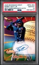 2025 Bowman's Best Best Performance Autographs Bobby Witt Jr. #BPA-BW card